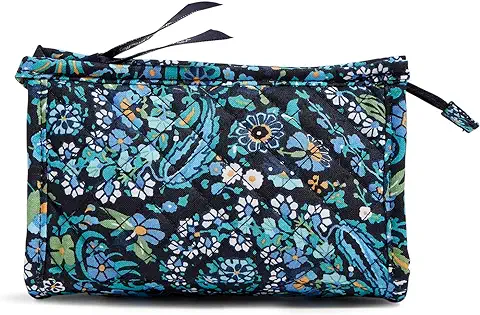 Vera Bradley Mini Trapecio de Algodón Organizador de Maquillaje Cosmético Bolsa, Dreamer Paisley - Algodón Reciclado, Talla única  