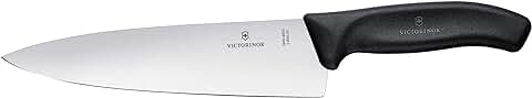 Victorinox 6.8063.20B Swiss Classic - Cuchillo para Tallar (20 cm), Color Negro  