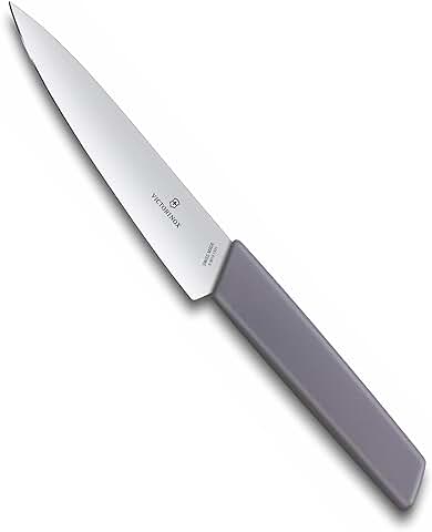 Victorinox Swiss Modern Cuchillo de Oficina Moderno con filo Recto, Color Lavanda-lila, Plástico, 15 cm  