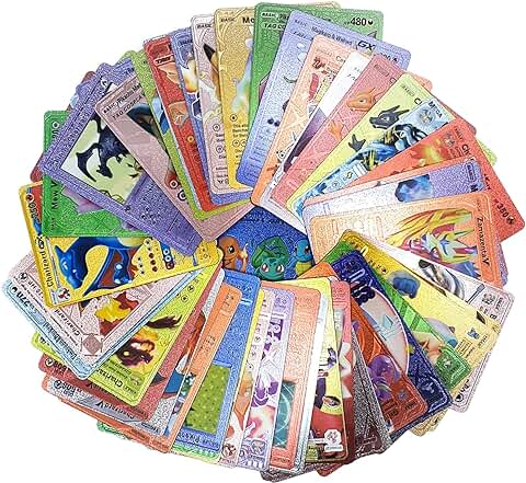 Vicyol S&D 55 Cartas Coleccionables PVC. Tarjetas Multicolor de Juego. Contenido Aleatorio: V, Vmax, Gx, Basic, Regalo para Niños y Adultos. Idioma: Inglés  