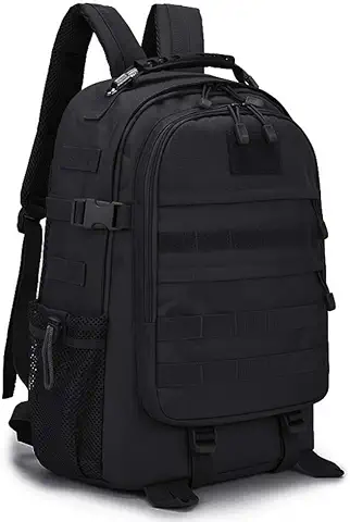 VINBAGGE Mochilas Camping,Mochila Senderismo Mochilas de Viaje Mochila Deporte Mochilas Tacticas Actividades al Aire Libre Acampar/Senderismo/Caza/Montañismo/Montar Bicicleta/40L(Negro27)