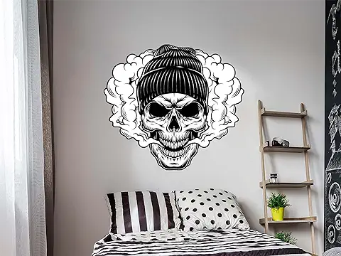 Vinilo de Pared Calavera | 140 x 126 cm | Vinilo para Paredes | Producto Original | Vinilo Adhesivo | Mural | Decoración Hogar  