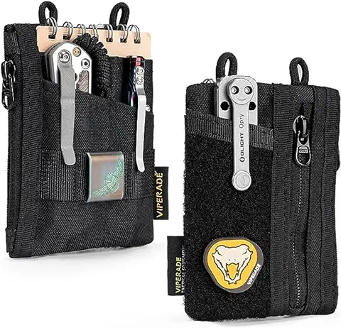 VIPERADE VE18-S Bolsa Pequeña EDC Mini Organizador de Herramientas de Bolsillo EDC, Pequeña Bolsa de Herramientas Organizadora EDC con 6 Bolsillos, Organizador EDC para Hombres  