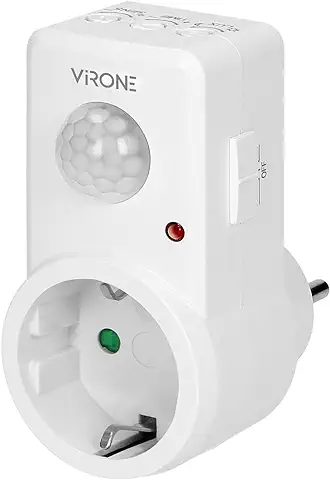 Virone MS-1(GS) Enchufe Inteligente con Sensor de Movimiento 120 Grados IP20 280W (Versión Schuko)  