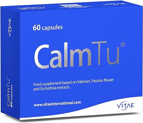 Vitae Calm Tu Complemento Alimenticio - 60 Tabletas, Color Azul, 60 Unidad, 1  