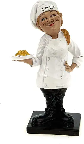 Vogler 841-2380 Funny Life Pasta A La Chef Cocinera Figura Cocinero Cocinera  