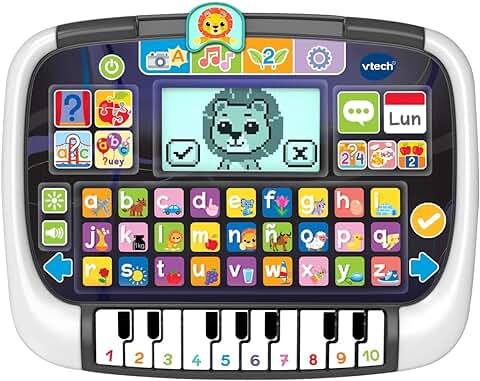 VTech 3480-551722 Panel Educativo con Piano Tablet Infantil Multi-App, Juguetes Interactivos para Niños +2 Años, Versión ESP  