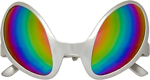 Widmann - Gafas Extranjeras con Lentes Holográficas, Extraterrestres, Espacio, Espacio, Espacio, Accesorio, Fiesta Temática, Carnaval  