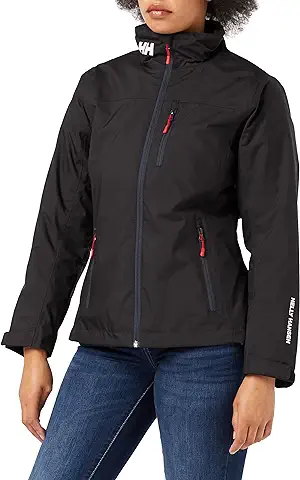 Womens Helly Hansen W Crew Midlayer Jacket, Negro, 2XL  