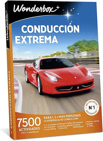 WONDERBOX - Caja Regalo - CONDUCCIÓN Extrema - 3.750 Experiencias de Conducción para Dos Personas  