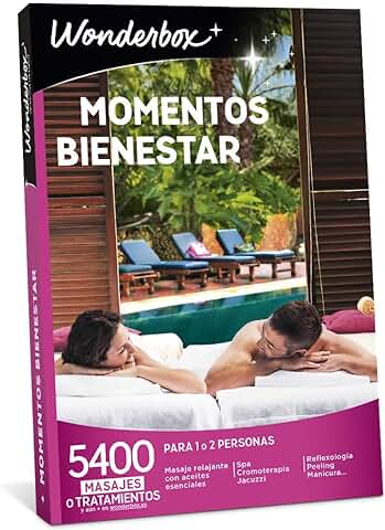 WONDERBOX - Caja Regalo Momentos Bienestar - Si Eres Amante De La SPA para Dos Estas Experiencias para Regalar 2 Personas Son para Ti. Excelente como Regalo Pareja, Pack Regalo Mujer, Idea Regalo  