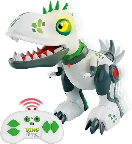 Xtrem Bots - DinoPunk | Dinosaurio Teledirigido 5 Años O Más | Robot Juguete Programable 20 Acciones | Juguete Niño 5 Años O Más | Dinosaurios Juguetes  