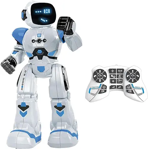 XTREM BOTS - Robbie, Robot para Niños, Robot Juguete Programable 50 Movimientos, 20 Expresiones Faciales, Robots Juguetes, Juego Robotica, Robótica Educativa  