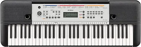 Yamaha YPT-260 - Teclado Digital Portátil para Principiantes, 61 Teclas y una Amplia Variedad de Funciones y Sonidos, Color Negro  