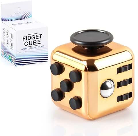 Yeefunjoy Cubo Antiestres Juguete Antiestrés Stress Cube Niños Adultos, Juguetes Antiestres con 6 Módulos Relajantes - Cube Toys Juguetes para Adultos Adolescentes y Niños  