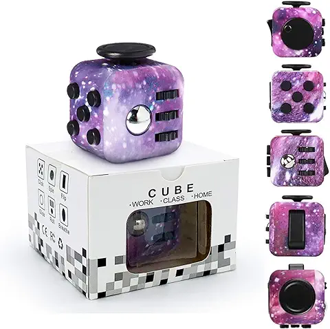 Yetech Cubo Anti-estrees，Galaxy Juguete Antiestrés Stress Cube para Niños y Adultos  