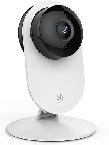 YI Cámara Vigilancia, Bebe Camara IP Wifi 1080p Sistema de Seguridad de Full HD, Detección de Movimiento, Visión Nocturna, Audio Bidireccional, Nube con App para iOs y Android (Blanco)  