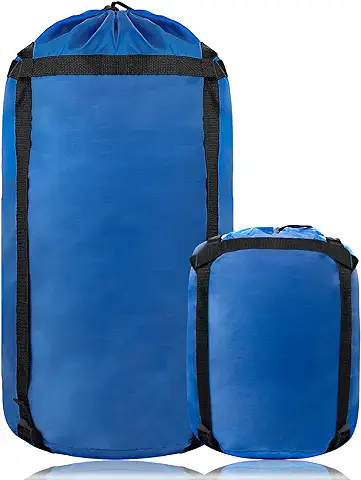 YINXN Saco de Compresión de 46 L para saco de Dormir, Ligero, Impermeable, Compacto, de Nailon, Bolsa de Almacenamiento para Camping, Senderismo, Viajes, Mochileros  