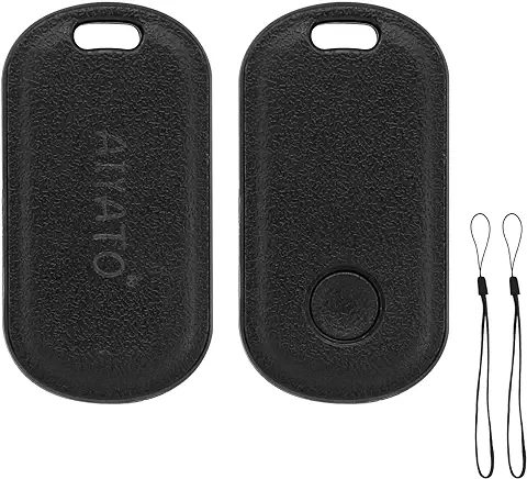 YONGPOW Buscador de Objetos Bluetooth 2 Pack, Smart Tracker Tag Compatible con Buscar Apple FindMy (Sólo IOS), Rastreador Localizador para Llaves, Maletas, Equipaje, Batería Reemplazable, Impermeable  