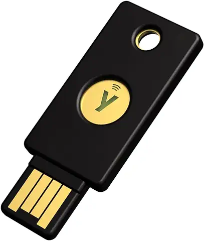 Yubico YubiKey 5, 2 Pasos de Autenticación USB y NFC Security Key, Compatible con Puertos USB-A y Dispositivos Móviles, Protege Sus Cuentas en Línea con más Que una Contraseña  