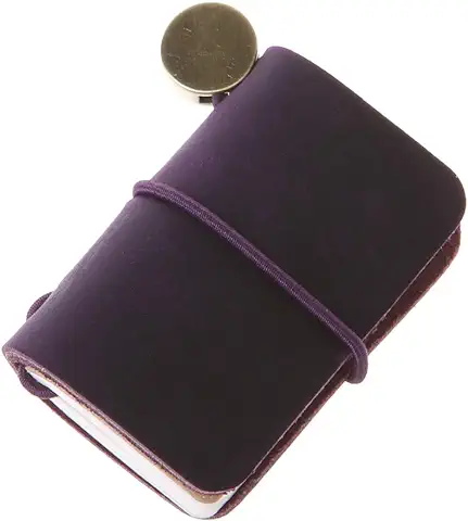 Yushu Libreta de Viaje de Cuero Portátil mini Cuaderno Hecho a mano con Inserto Folleto Accesorios Creativos Escritura Regalos para Hombres y Mujeres (Material: Cuero)  