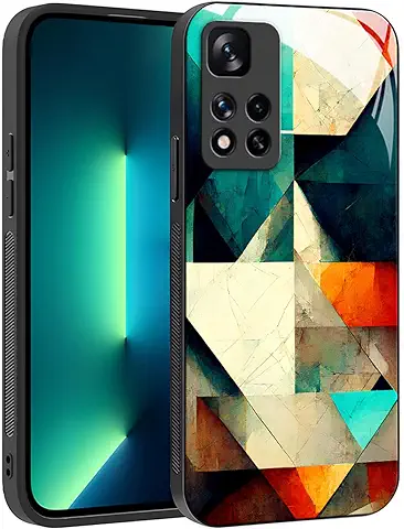 YUXING Funda para Xiaomi Redmi Note 11 Pro Plus 5G (11 Pro+ 5G) - Diseño de Patrón Geométrico Arte Abstracto Vidrio Carcasa, Antichoque Anti-Slip Anti-Scratch Case (Geometry,02)  