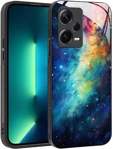 YUXING Funda para Xiaomi Redmi Note 12 Pro Plus 5G / 12 Pro+ 5G - Diseño de Patrón Geométrico Arte Abstracto Vidrio Carcasa, Antichoque Anti-Slip Anti-Scratch Case (Starry Sky)  