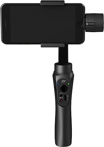 Zhiyun Smooth Q - Estabilizador de 3 ejes con Control Motor para Smartphone de Hasta 6, Negro, [Versión Española]  