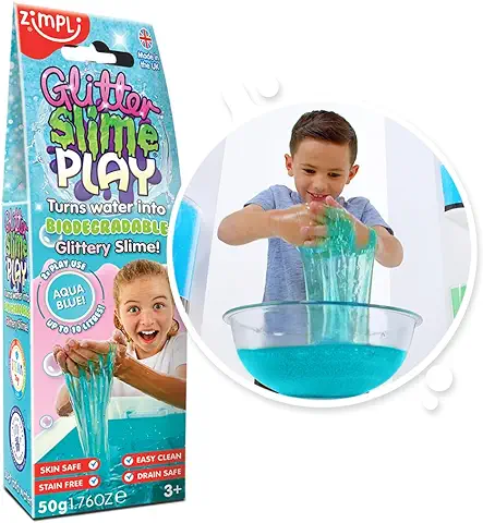 Zimpli Kids Glitter Slime Play - Polvos para Hacer Slime con Purpurina, Hasta 10 litros de Slime  