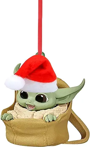 ZMOO Colgantes de Adornos de Navidad para Bebé Yoda 2022, Adornos Colgantes para árbol de Navidad, Suministros de Fiesta, Decoraciones  