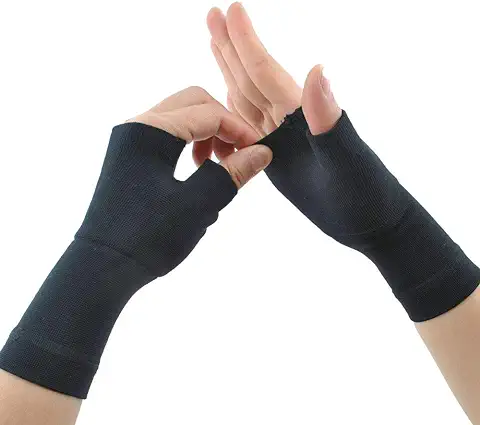 ZSZBACE Muñequera, Mangas de Compresión de Muñeca, Soporte de Muñeca para Mujeres y Hombres, Guantes de Túnel Carpiano para Alivio del Dolor en las Articulaciones del Pulgar de la Muñeca de la mano  