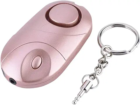 Zwindy Alarma de Emergencia Personal de Ataque Portátil, Dispositivo SOS, Alarma de Seguridad, Llavero de Caja Fuerte de Defensa Segura, Exterior para Mujeres  