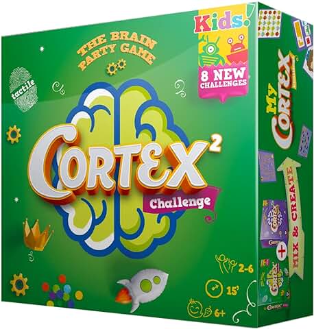 Zygomatic , Cortex Challenge: Kids 2nd Edition , Card Game , Ages 6+ , 2-6 Players , 15 Minutes Playing Time  