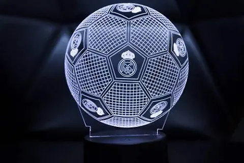 3D LAMPARAS Oficial Balon del Real Madrid Lámpara 2019-2020 Pelota para Bebe Niño Kids Hombre Mujer Mejor Decoracion para Hogar Original Accesorios  