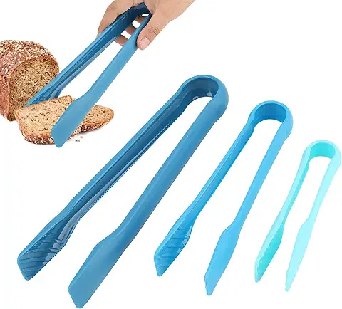 3pcs Pinzas de Silicona para Tostadas, Pinza Multifuncional para Pan Pinzas Antideslizantes para Tostadora Ensalada Barbacoa Verdura Casa Restaurante  