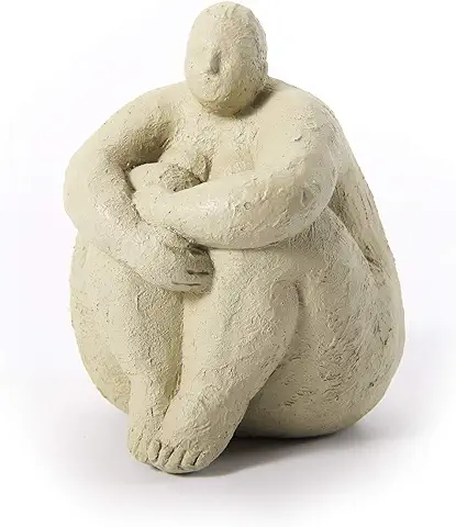 Amoy-Art Figura Mujer Escultura Yoga Decorativa Dama Estatua Resina Regalo 18cm  