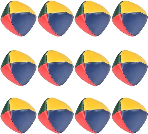 ANNTIM 12 Piezas Pelotas Malabares, Mini Bolas de Malabares de Calidad, Malabares Niños, Pelotas Malabares Profesional, Durable, Suave para Niños Niñas y Adultos, Multicolor  