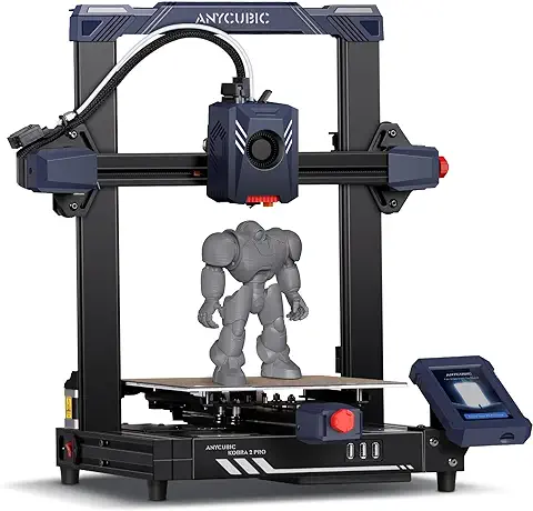 Anycubic Impresora 3D Kobra 2 Pro, 10 Veces Más Rápida de Alta Velocidad con Impresora 3D de 500 mm/s con Nivelación Automática LeviQ 2.0 Smart Z-Offset, Tamaño de Impresión 220 x 220 x 250 mm  