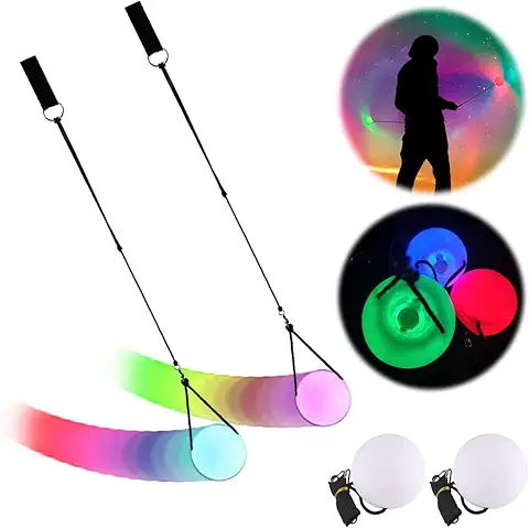 Anyingkai Bolas De Malabares Led,Silk POI Ball,2 PCS Bolas LED POI,Glow POI,Malabares De POI,Pelotas Malabares Led,Bolas Malabares Luces,Bolas De Luz Malabares,Bolas De POI  