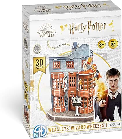 Asmodee 4D CWL | Harry Potter 3D: Weasley, Farsas para Hechiceros | Juego de Mesa | Rompecabezas | Edad: 8+ | 1 Jugador | 120 Minutos Cityscape Worldwide HPP51067  