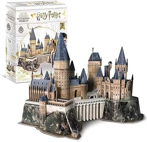 Asmodee- Harry Potter-Puzzle 3D: Castillo de Hogwarts Construcción, Color Multicolor. (4D Cityscape Worldwide 4D51063)  