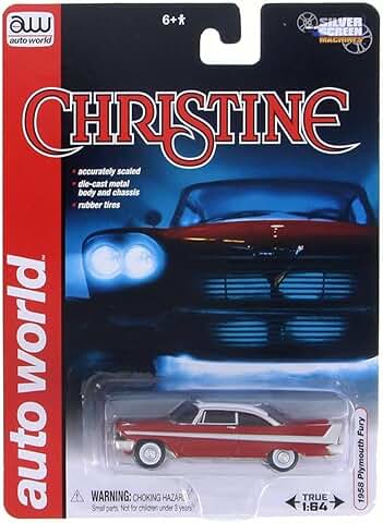 Auto World AWSS6401 Plymouth Fury - Cristina (1/64, Rojo/Blanco)  