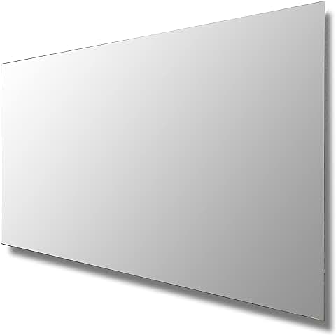 Baanio - Espejo de Baño Rectangular Smooth | 70x120 Horizontal con ANTIVAHO | Fácil Instalación | Alta Durabilidad, Sin Marco, Sin LUZ | Plata ECOLOGICA Vidrio  