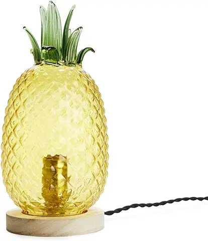 Balvi Lámpara de Mesa Pineapple Color Amarillo Lámpara de Sobremesa en Forma de Piña Objeto de Decora  