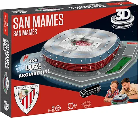 Bandai - Eleven Force - Puzzle 3D con Luz Estadio San Mamés Athletic Club (EF14085)  