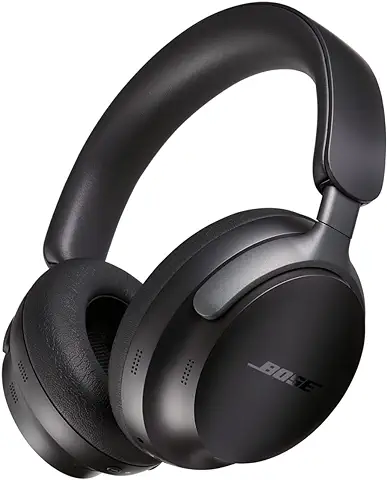 Bose QuietComfort Ultra Audífonos inalámbricos con cancelación de ruido con audio espacial, auriculares circumaurales con micrófono, hasta 24 horas de batería, Negro