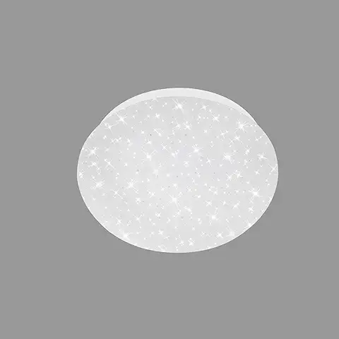 BRILONER Leuchten Luz LED, Lámpara de Techo con Decoración de Estrellas, 4,5 Vatios, 450 Lúmenes, 4.000 Kelvin, Blanco, Diámetro 16cm (3171-016)  