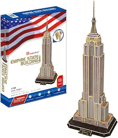 CubicFun- Puzzle 3D Empire State Building (CPA Toy Group Trading S.L. MC048h)  