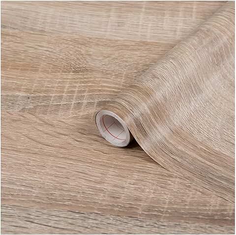 D-c-fix Vinilo Adhesivo Muebles Sonama Roble Claro Efecto Madera Autoadhesivo Impermeable Decorativo para Cocina, Armario, Puerta, mesa Papel Pintado Forrar Rollo Láminas 45 cm x 2 m  