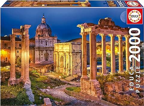 Educa - Puzzle de 2000 Piezas para Adultos | Foro Romano. Incluye Pegamento Fix Puzzle. A Partir de 14 Años (19619)  